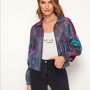 SHEIN Holographic Jacket